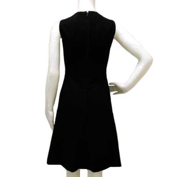 Akris Punto Black A Line Sleeveless Dress - Picture 6 of 6